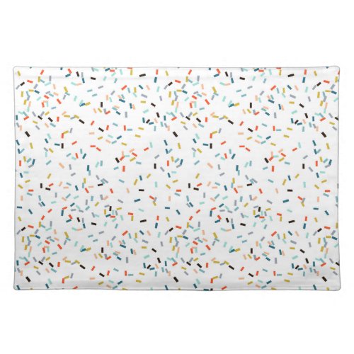 Colorful Confetti Fall Pattern Cloth Placemat