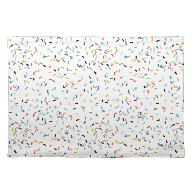 Colorful Confetti Fall Pattern Cloth Placemat (Front)