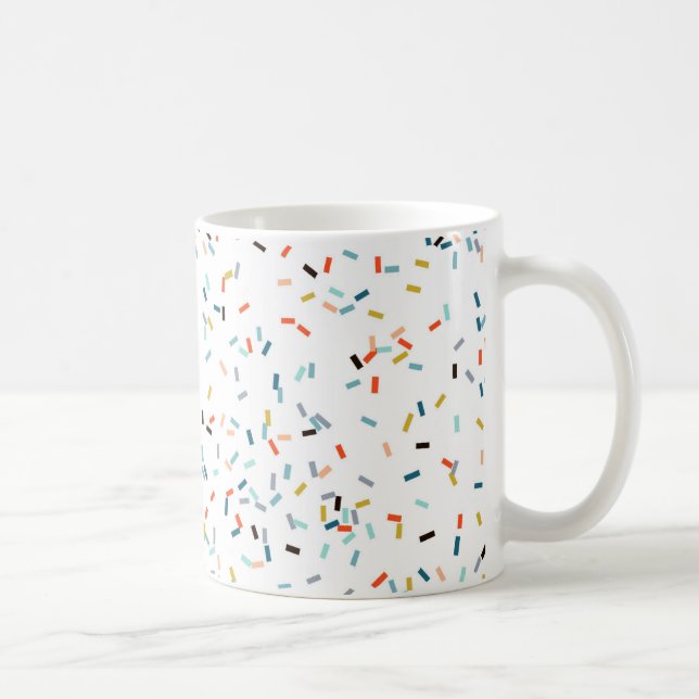 Colorful Confetti Fall Pattern Coffee Mug (Right)