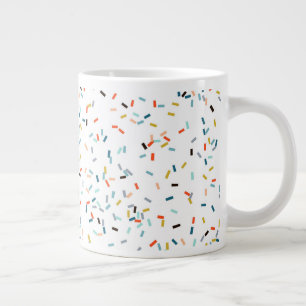 Colorful Confetti Fall Pattern Giant Coffee Mug