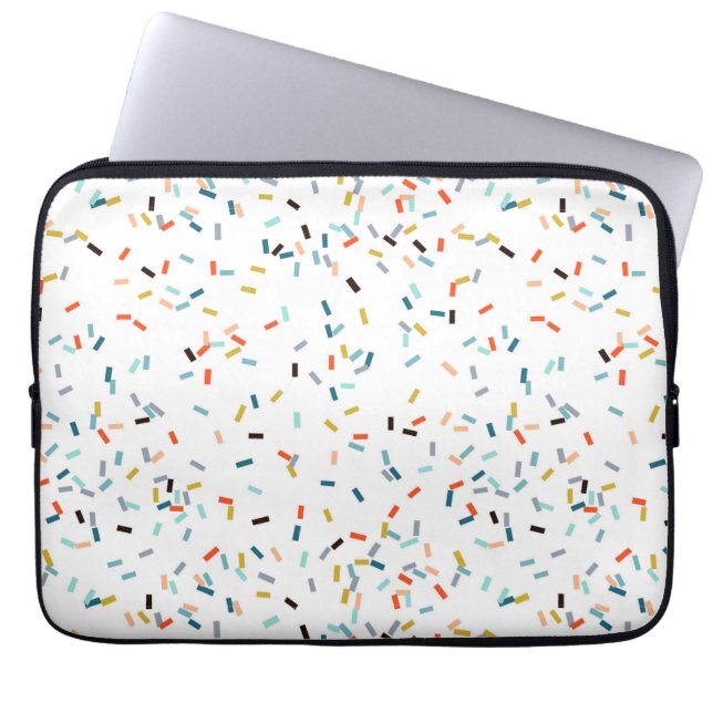 Colorful Confetti Fall Pattern Laptop Sleeve (Front)