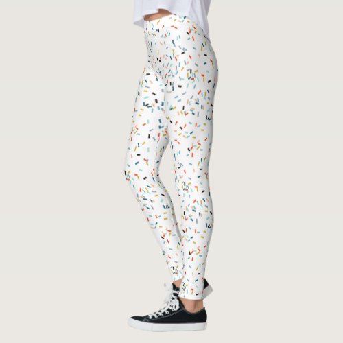 Colorful Confetti Fall Pattern Leggings