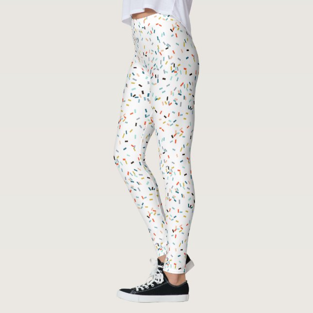 Colorful Confetti Fall Pattern Leggings (Left)