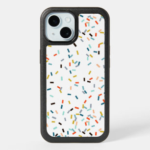 Colorful Confetti Fall Pattern iPhone 15 Case
