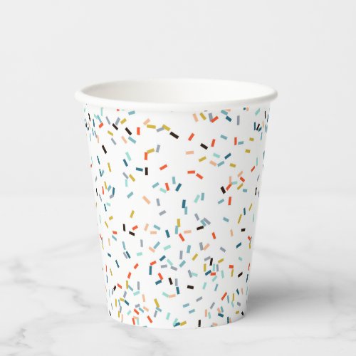 Colorful Confetti Fall Pattern Paper Cups