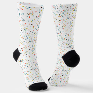 Colorful Confetti Fall Pattern Socks