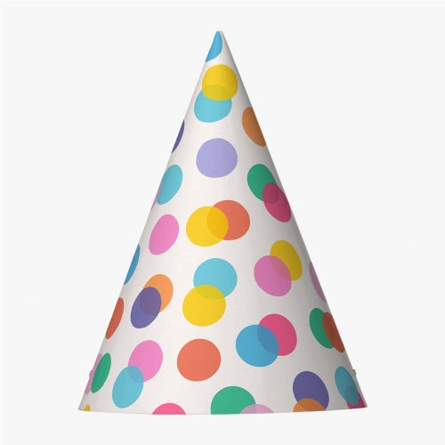 Colorful Confetti Kids Party Hat