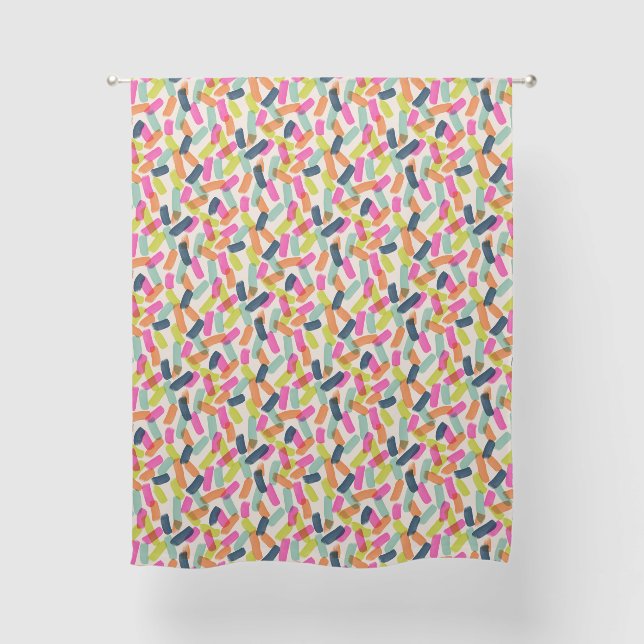 Colorful Confetti Modern Sheer Curtains (Front 2)
