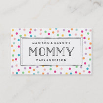 Colorful Confetti | Mommy Business Cards