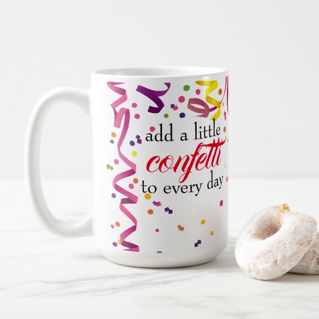 Colorful Confetti Mug (With Donut)