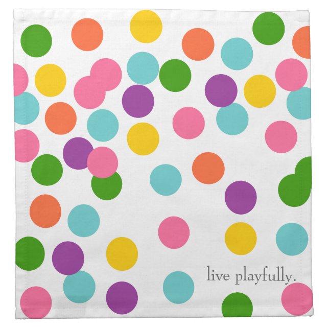 Colorful Confetti Napkins (Front)