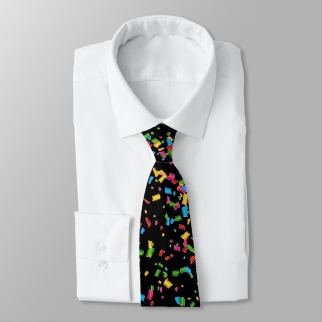 Colorful confetti neck tie (Tied)