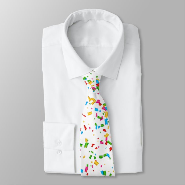Colorful confetti neck tie (Tied)