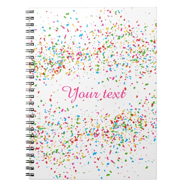 Colorful confetti notebook (Front)