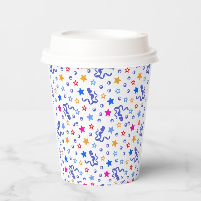 Colorful Confetti Paper Cups (Front)