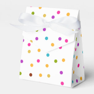 Colorful confetti pattern gift bag favor boxes