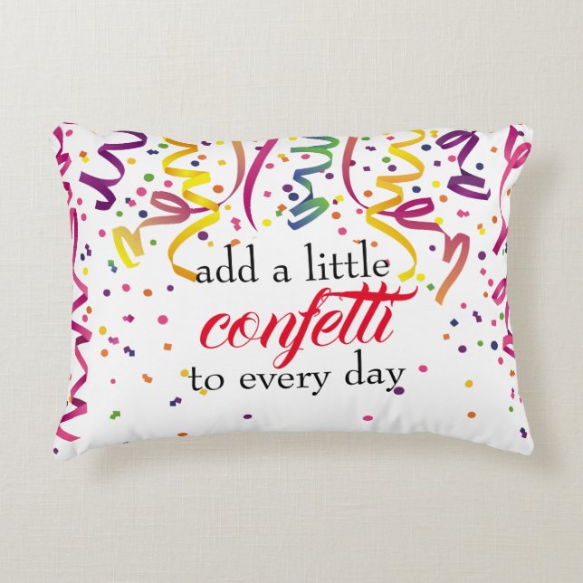 Colorful Confetti Pillow (Front)
