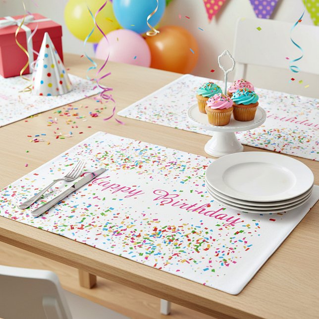 Colorful confetti placemat (Creator Uploaded)