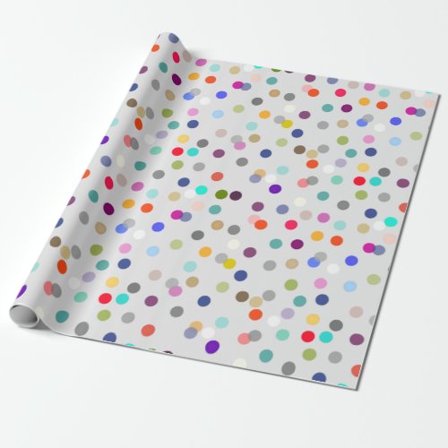 Colorful Confetti Print All_Occasion Gift Wrap