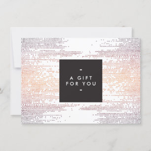 Colorful Confetti Rain Pattern Modern Gift Card