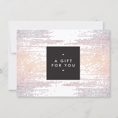 Colorful Confetti Rain Pattern Modern Gift Card