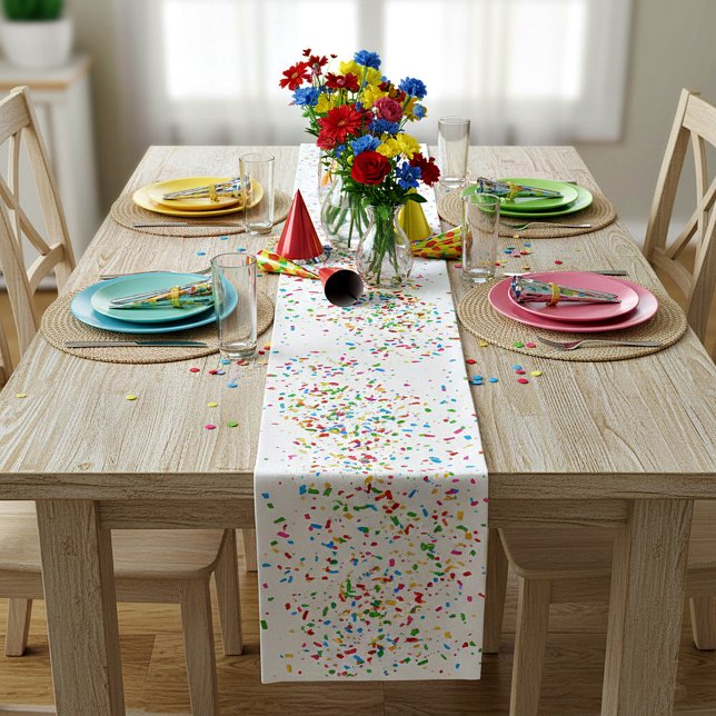 Colorful confetti short table runner (Creator Uploaded)
