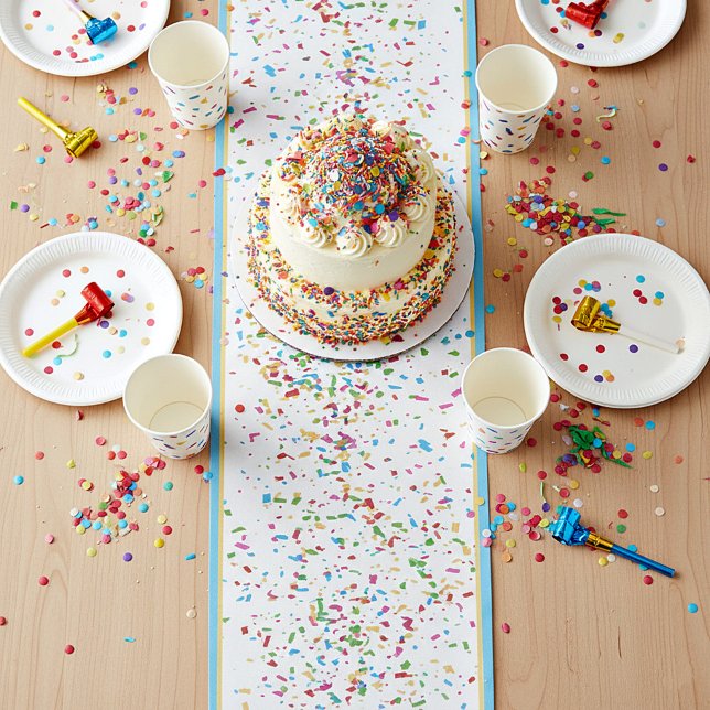 Colorful confetti short table runner (Creator Uploaded)