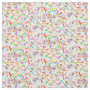 Colorful Confetti Toss Artwork Fabric