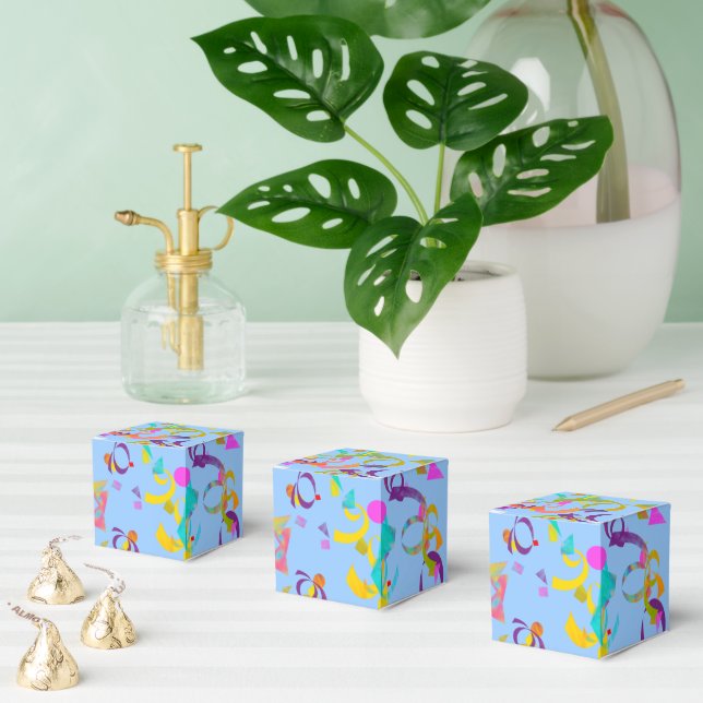 Colorful Confetti Toss Favor Boxes (Multiple)