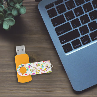 Colorful Confetti Toss USB Flash Drive