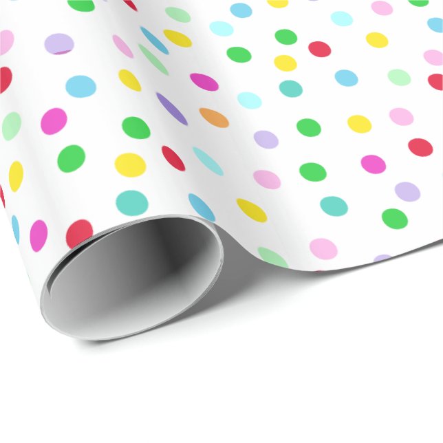 Colorful Confetti Wrapping Paper (Roll Corner)