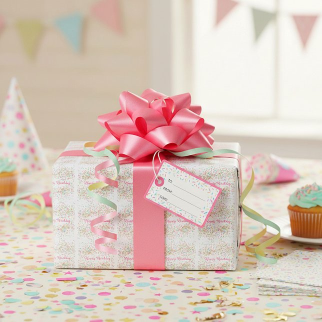 Colorful confetti wrapping paper (Creator Uploaded)