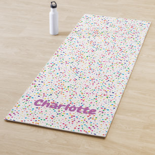 Colorful confetti Yoga Mat