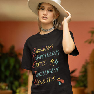 Colorful Confidence: Funny & Simple Gift for Her T-Shirt