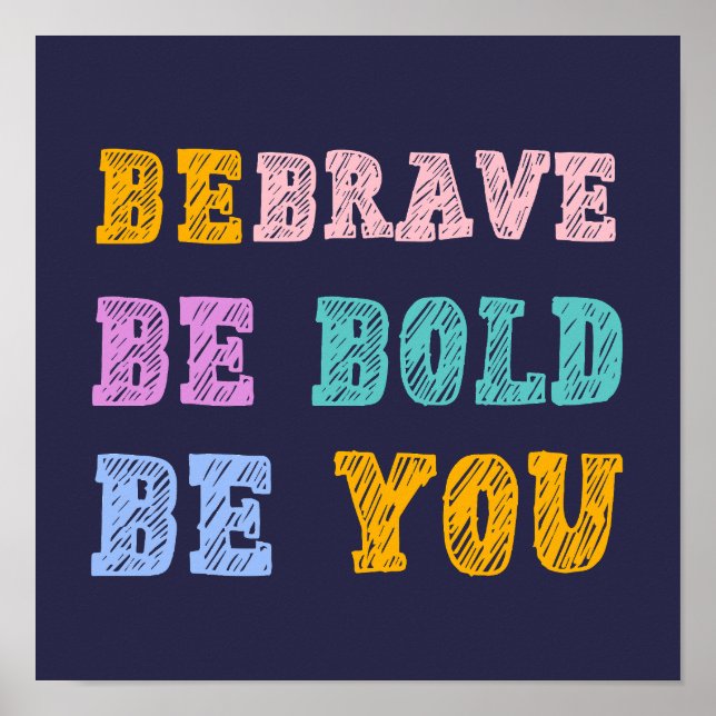 Colorful Confidence - Nursery Inspirational Quote  Poster (Front)