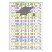 Colorful congrats cap graduation customizable card (Front)