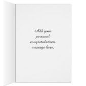 Colorful congrats cap graduation customizable card (Inside (Right))
