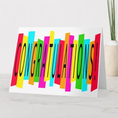 Colorful Congratulations Card