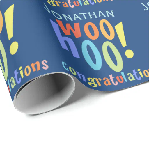 Colorful Congratulations Wrapping Paper