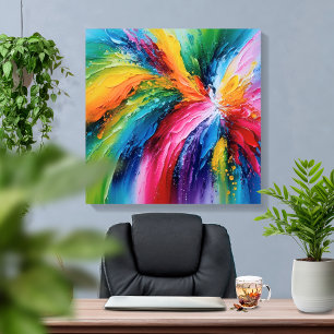 Colorful Contemporary Abstract Art Canvas Print