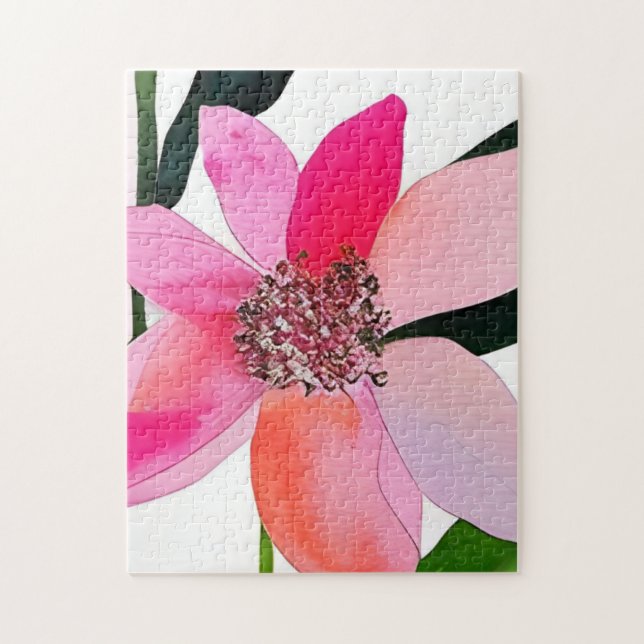 Colorful Contemporary Flower Jigsaw Puzzle (Vertical)
