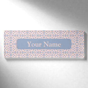 Colorful Contemporary Shapes Pattern Name Tag
