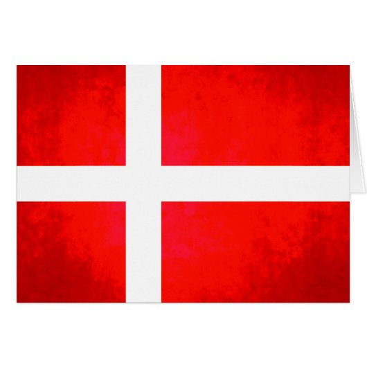 Colorful Contrast Danish Flag Cards (Front Horizontal)