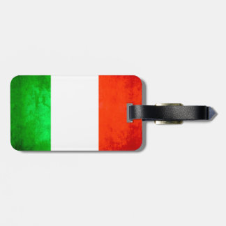 Colorful Contrast Italian Flag Luggage Tag