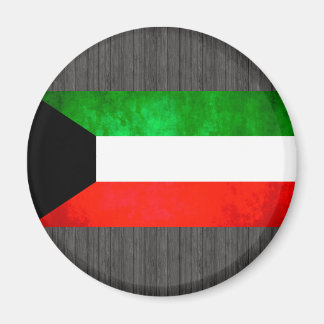 Colorful Contrast Kuwaiti Flag Magnet