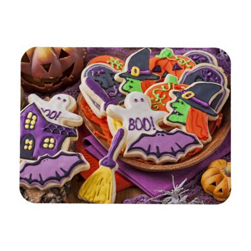 Colorful Cookies For Halloween Party Magnet