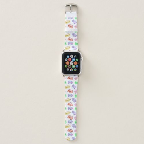 Colorful Cookies Macarons Dessert Apple Watch Band