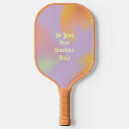 Colorful cool dreamy motivational quote your story pickleball paddle