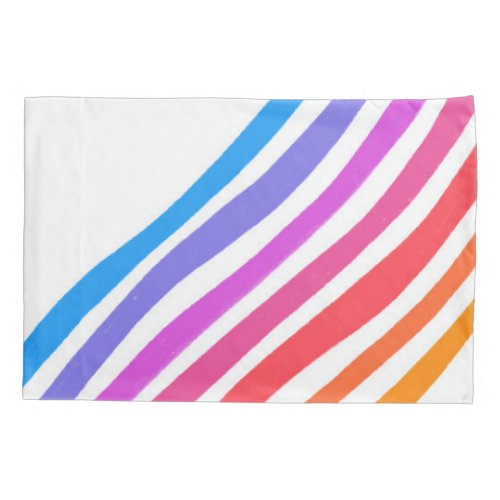 Colorful Cool  Fun Stripes Pillow Case