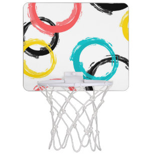 Black And White Design Mini Basketball Hoops Zazzle